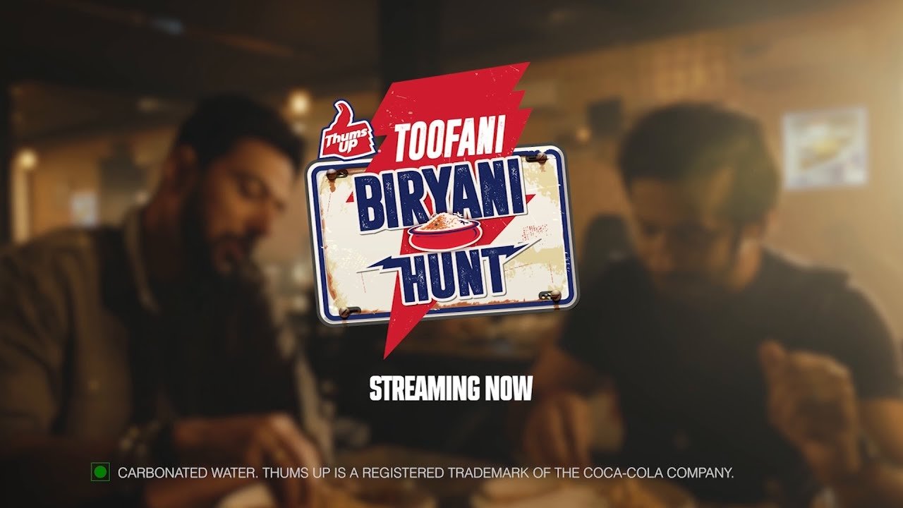 Thums Up Toofani Biryani Hunt backdrop
