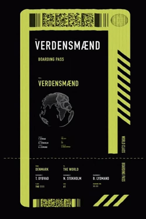 The title Verdensmænd can be translated to Albanian as Njerëzit e Botës poster