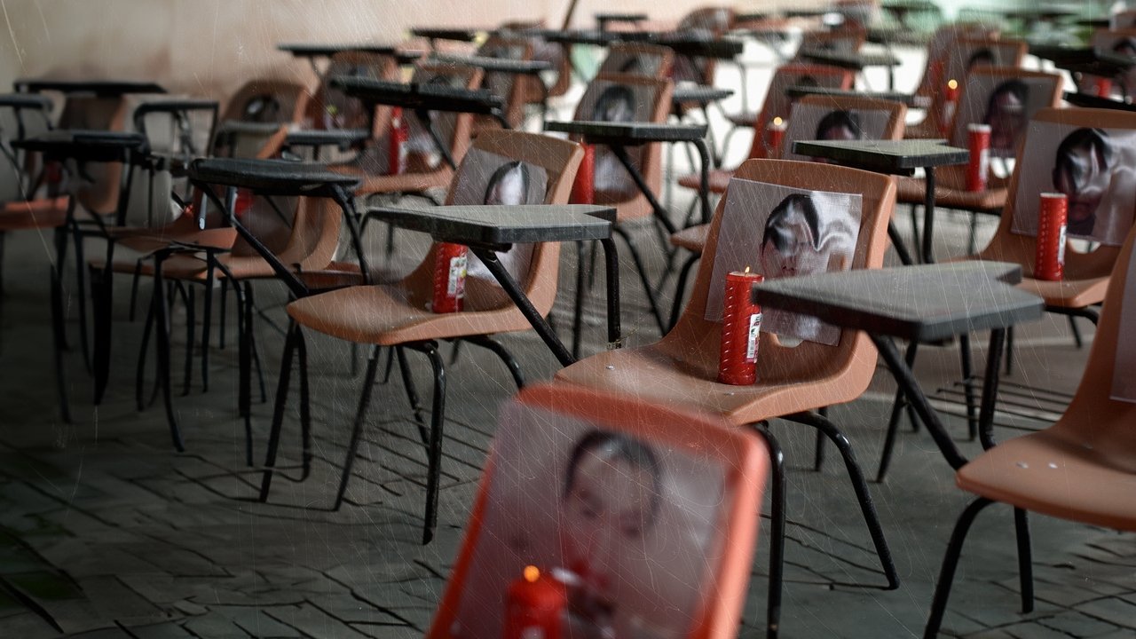 43-të e Ayotzinapa Krimi i Shtetit backdrop