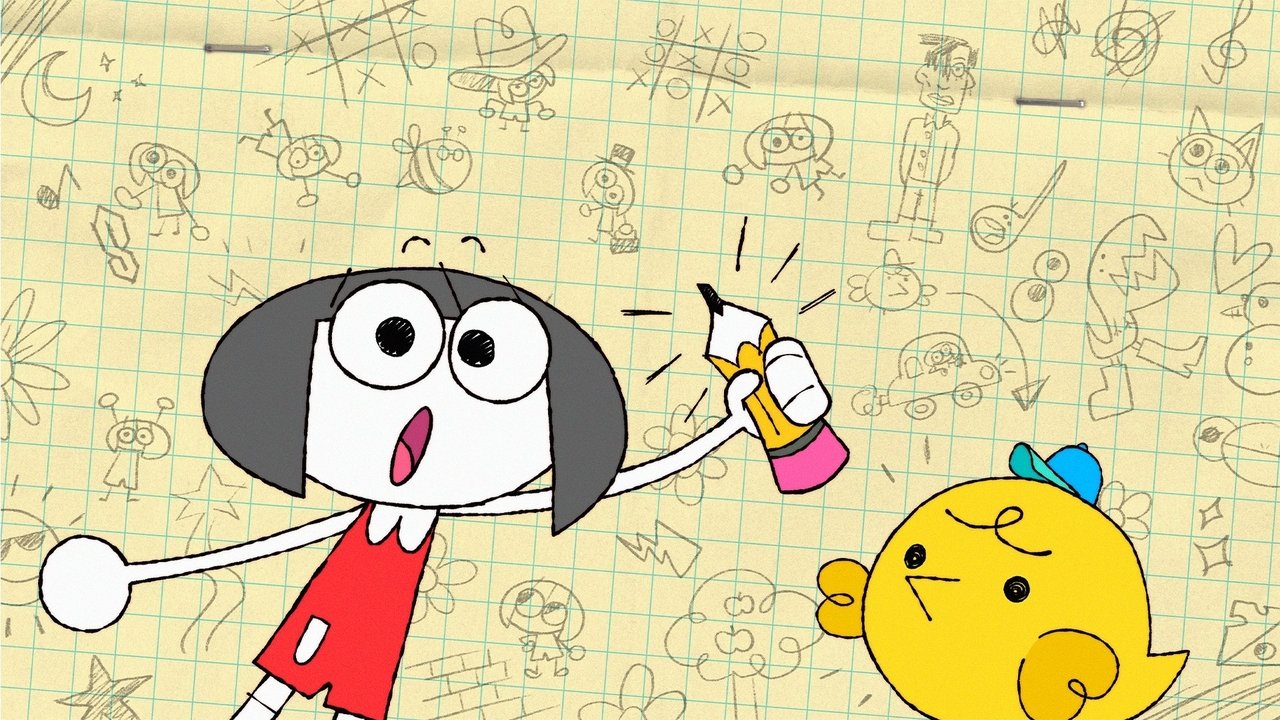 Vajza Doodle backdrop