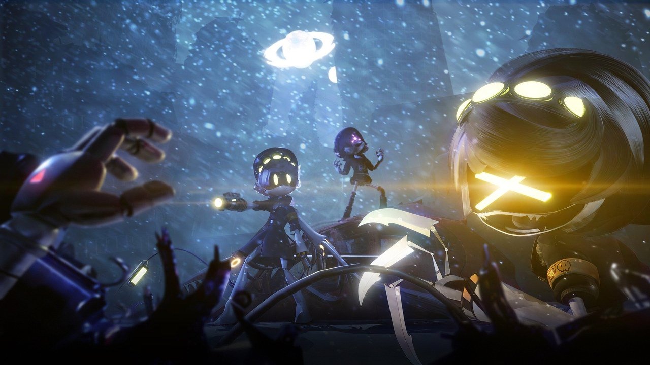 Murder Drones backdrop