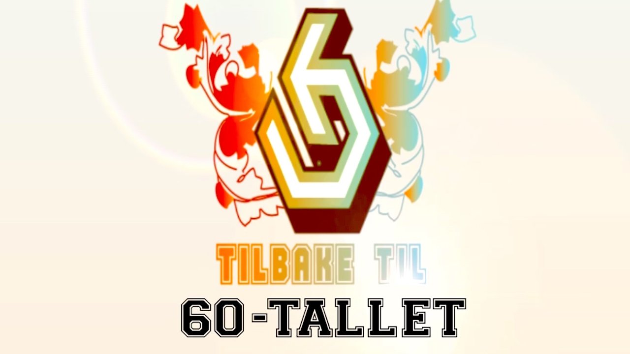 The title Tilbake til 60-tallet can be translated to Albanian as Kthimi në vitet '60 backdrop