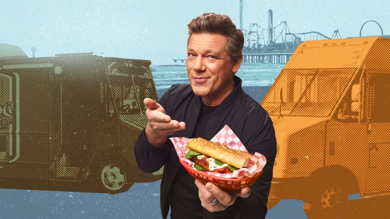 Garë e Madhe me Kamionë Ushqimorë backdrop