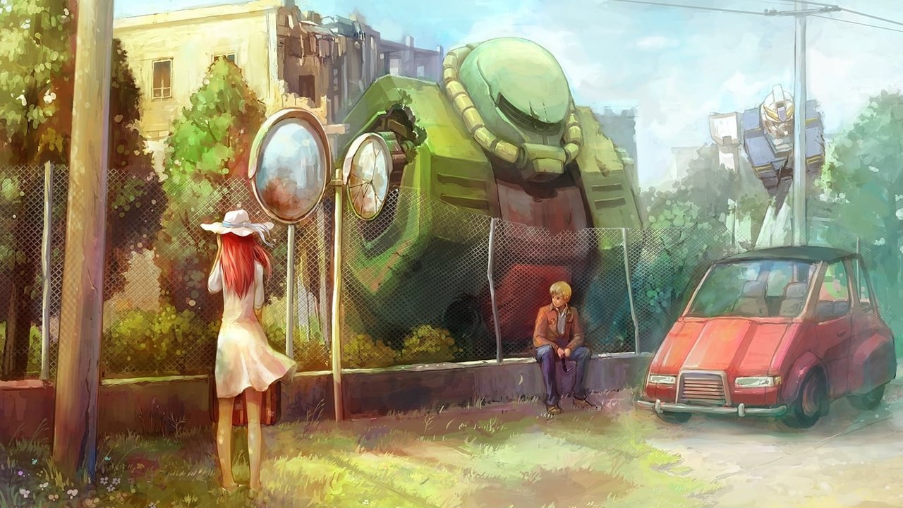 Gundam Mobilesuit 0080 Lufta në Xhep backdrop