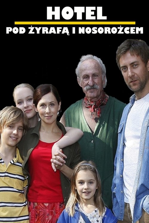 Hotel nën gjirafë dhe rhinoceros poster