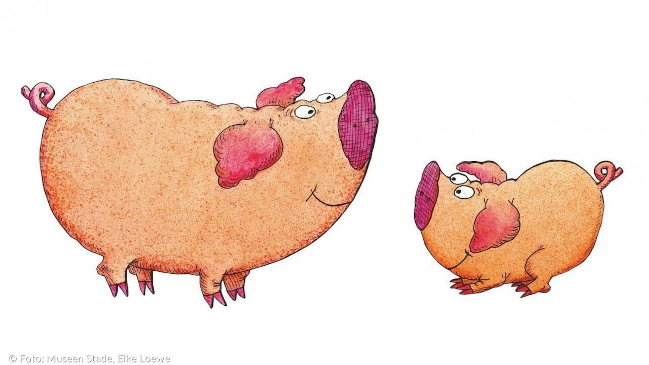 Piggeldy dhe Frederick backdrop