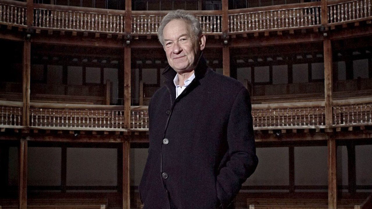 Shakespeare i Simon Schama backdrop