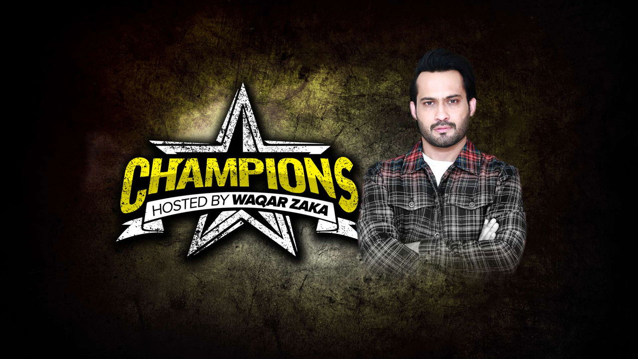 Kampionët me Waqar Zaka backdrop